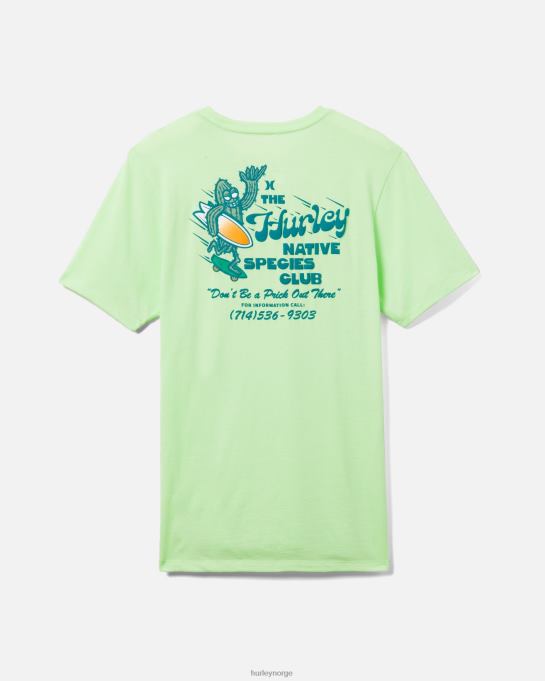 klær menn Hurley hverdagsvasket shatki kortermet t-skjorte lysegrønn R406L409