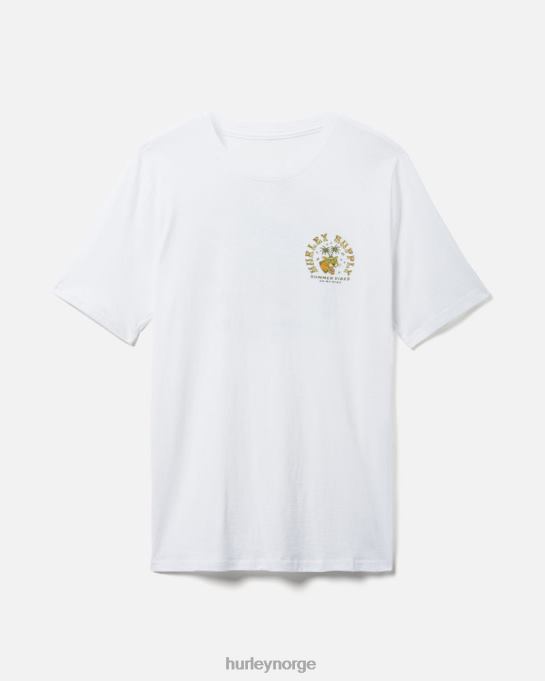 klær menn Hurley hverdagsvasket sommervibes kortermet hvit R406L368