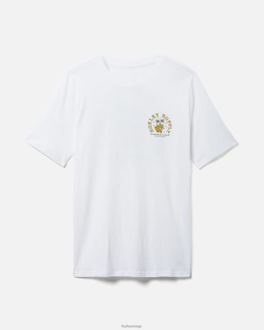 klær menn Hurley hverdagsvasket sommervibes kortermet hvit R406L368