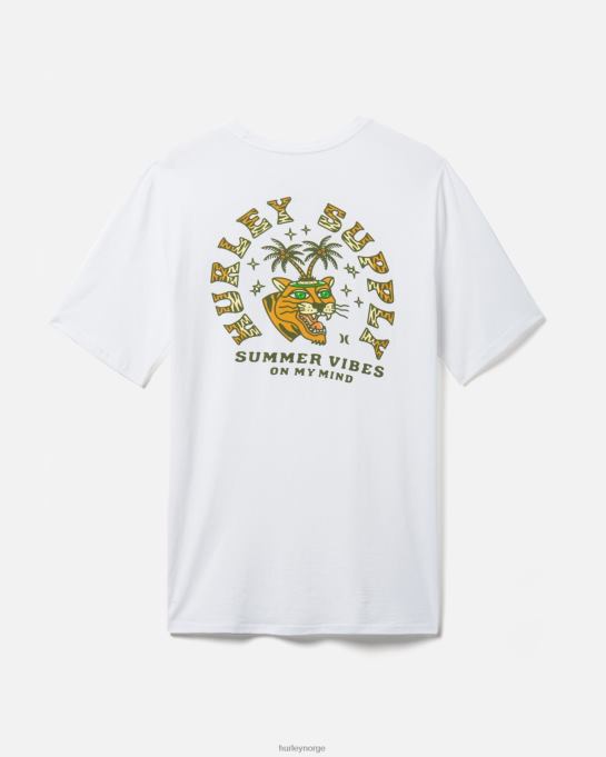 klær menn Hurley hverdagsvasket sommervibes kortermet hvit R406L368