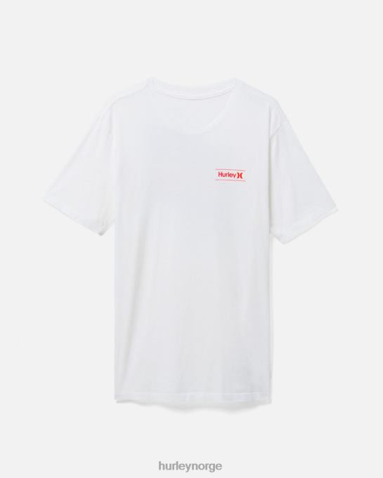klær menn Hurley hverdagsvasket t-skjorte med korte ermer hvit R406L379