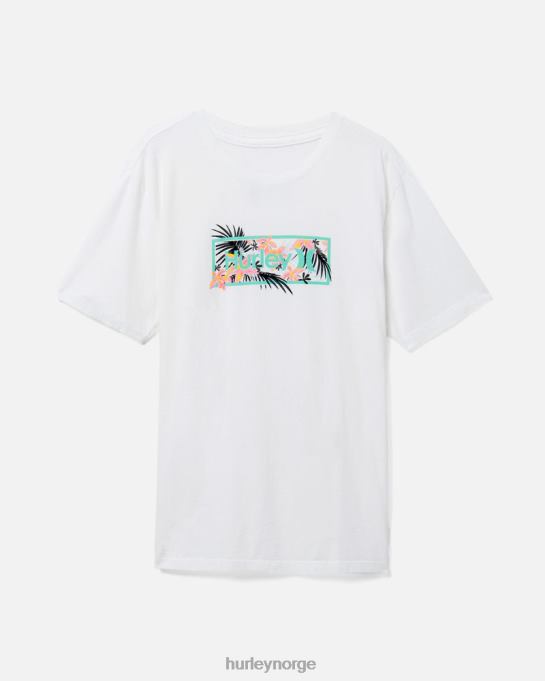 klær menn Hurley hverdagsvasket tropisk optisk kortermet t-skjorte hvit R406L399