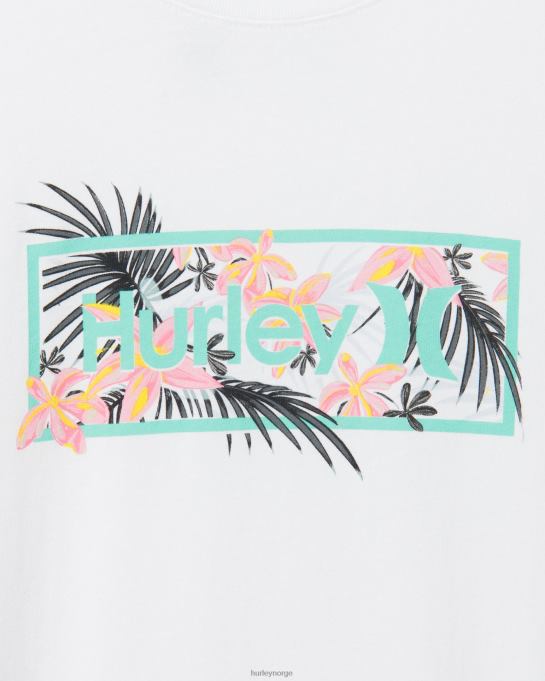 klær menn Hurley hverdagsvasket tropisk optisk kortermet t-skjorte hvit R406L399