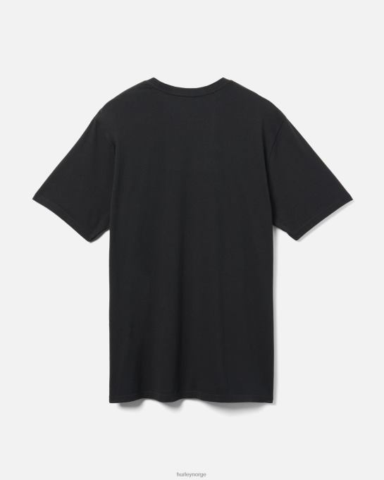 klær menn Hurley jungler t-skjorte til hverdags svart R406L380