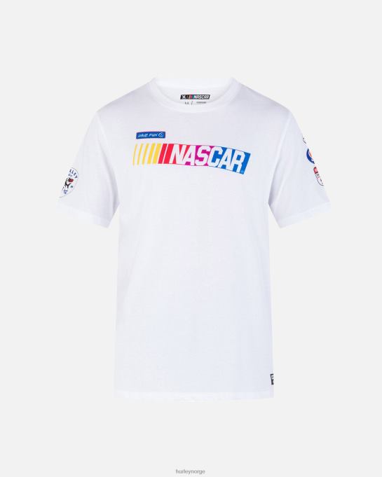 klær menn Hurley nascar x hverdagslapp med kortermet t-skjorte hvit R406L261
