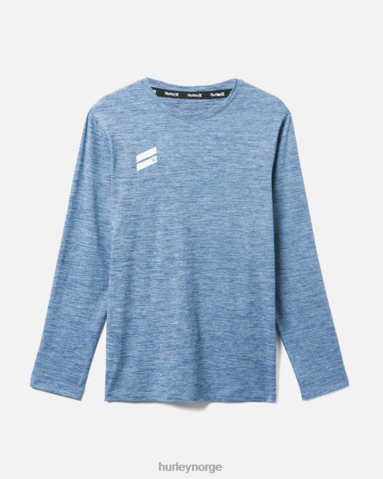 klær menn Hurley finnes langermet ytelse t-skjorte isblå R406L281