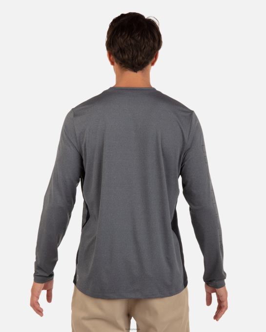 klær menn Hurley h2o-dri easton fastlane med lange ermer svart lyng R406L313