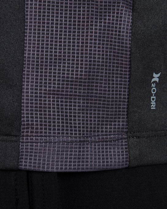 klær menn Hurley h2o-dri easton upf langermet topp svart lyng R406L15