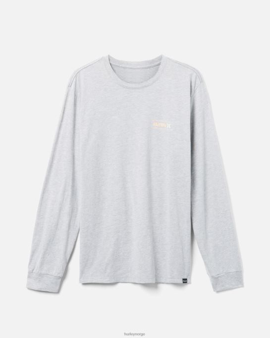 klær menn Hurley hverdags en og bare kuttet langermet mørkegrå lyng R406L344