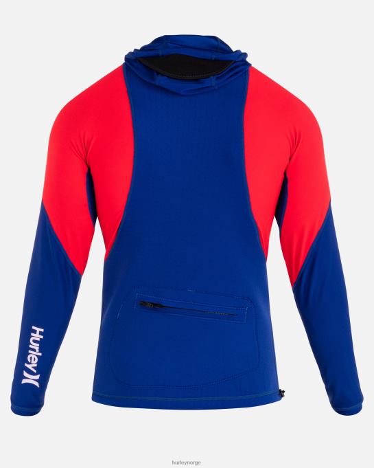 klær menn Hurley kai lenny x coast guard hette langermet surfetopp dyp kongeblå R406L271