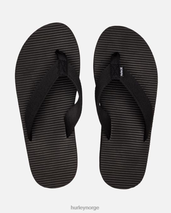 sko menn Hurley en eneste sandal svart R406L87