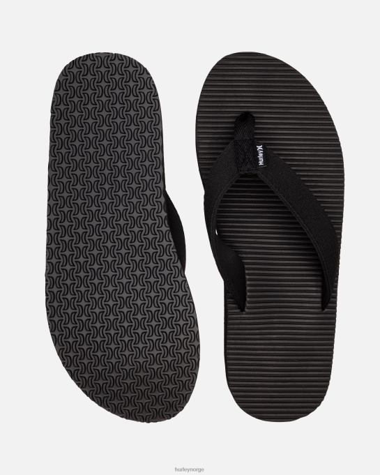 sko menn Hurley en eneste sandal svart R406L87