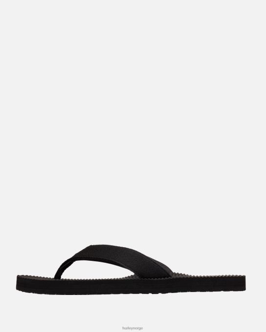sko menn Hurley en eneste sandal svart R406L87