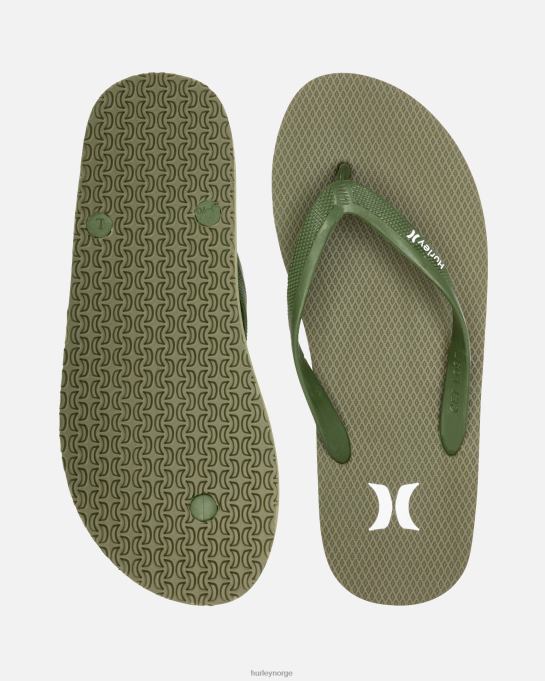 sko menn Hurley ikon solide sandaler oliven R406L88