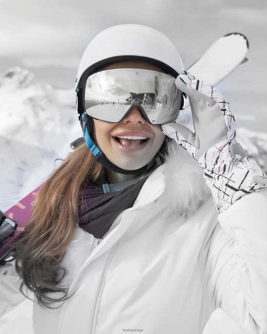 tilbehør menn Hurley helix voksen snøbriller + magnetisk linse sølv speil R406L458