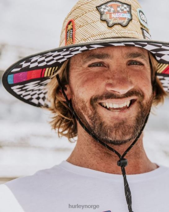 tilbehør menn Hurley nascar stråhatt kaki R406L115