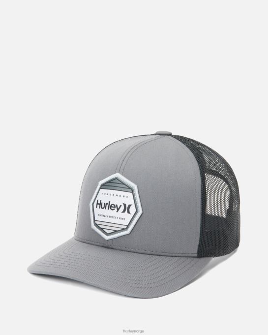 tilbehør menn Hurley pacific patch hatt mørk røykgrå R406L132