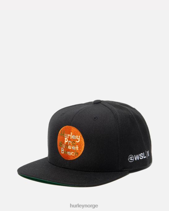 tilbehør menn Hurley pro sunset beach snapback lue svart R406L450