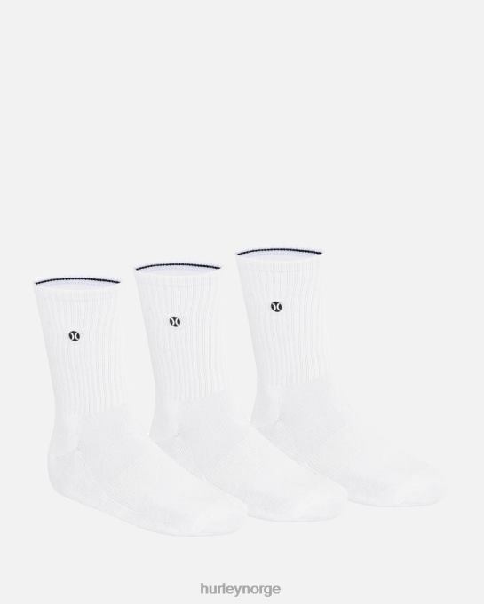 tilbehør menn Hurley h2o-dri mannskapssokk 3pk hvit R406L83