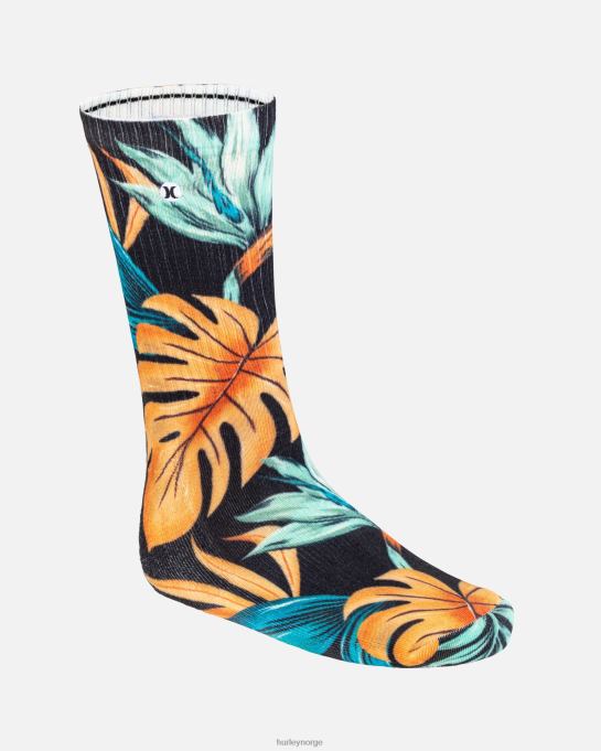 tilbehør menn Hurley h2o-dri trykt mannskapssokk 1pk svart R406L81